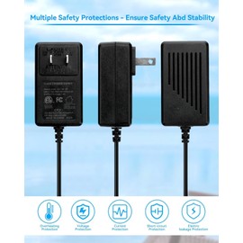 2 Prong 12.6V Charger for Grennix Cordless Pool Vacuum Cleaner Compatible with Grennix G900 GX-UFO-Blue G900-PearlBlue RKVC-YC003 Cordless Pool Vacuum Cleaner Power Adapter