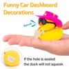wonuu Car Dashboard Decor Guitar Rubber Duck, Car Ducks Ornaments