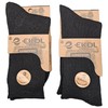 Blue Eyes 2 Pairs of Warm Sheep's Wool Socks, black