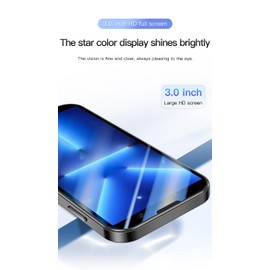 Mini 3G Smartphone Unlock, 3-inch high-Definition Touch Screen Dual SIM Card Dual Standby mini Phone, Portable Backup Compact Phone, Suitable for Students and Children as Gifts (Golden, 2GB+16GB)