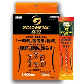 Citric Amino Gold Medal Zero [Functional Food] Used by professional baseball players Orange flavor Citric acid 3600mg Amino acid Black ginger EAA Amino acid [Approx. 1 week's supply] Powder