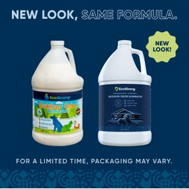 Eco Strong Eco Strong Outdoor Odor Eliminator Outside Dog Urine Enzyme Cleaner Powerful Pet, Cat, Animal Scent Deodorizer | Professional Strength for Yard, Turf, Kennels, Patios, Decks (128 OZ)