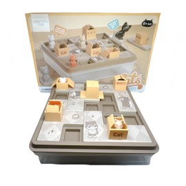 LYNETTE'S TOYS 3D Cat Puzzle Game:Unlock Fun and Learning with Our Cat-Themed Logic Board Game - The Ultimate Educational Toy for Kids Aged 6+(Brown)