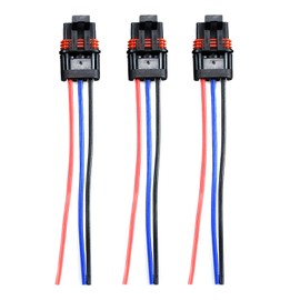 AFEISOL Bus Bar Pulse Power Plugs Pigtail Replacement for Polaris Plug 2018 2019 2020 2021 2022 2023 2024 Ranger XP 1000 / RZR/Pro RS1 General Bus Bar Harness Pigtail Connectors (Blue, 3)