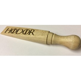 Custom Slate Game of Thrones inspired Hodor Hold The Door Wooden Beech Doorstop/Doorwedge Christmas Stocking Filler