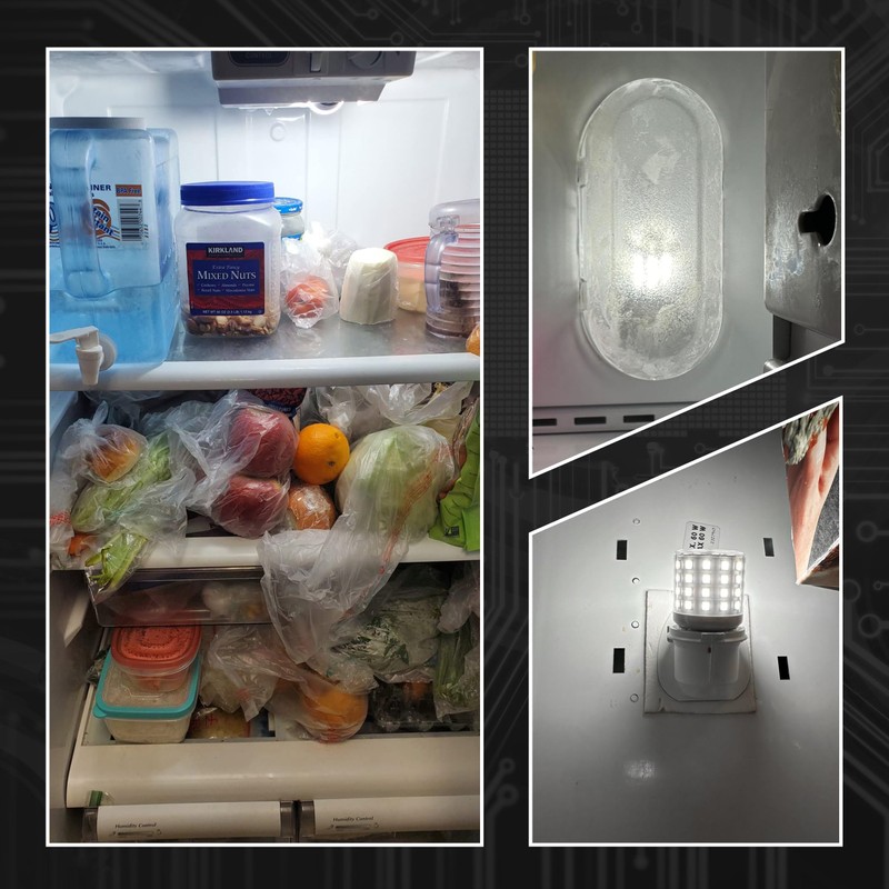 LED Refrigerator Light Bulb 4W Replacement 40W-60W Fridge Light Bulb