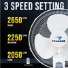 Tornado 2 Pack 16" 3-Speed Oscillating Wall Mount Fan with