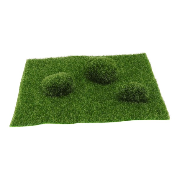 Operitacx Elegant Decorative Moss 4pcs Fake Greening Artificial Lawn Realistic