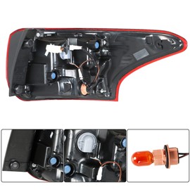 LABLT Driver Left Side Outer Rear Tail Brake Light Lamp Tail Light Lamp Assembly Replacement for Mitsubishi Outlander 16 17 18 19-2021