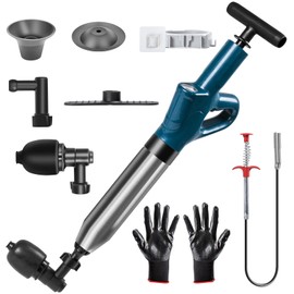 Csyibeielec Toilet Plunger - Plungers for Bathroom Heavy Duty, Powerful Toilet Snake for Unclogging Plunger with Real-Time Pressure Indicator Plungers for Washbasin, Floor, Kitchen Clogged