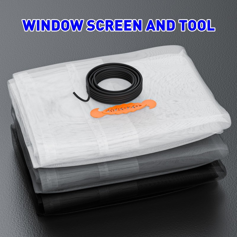MAGZO Window Screen Replacement Mesh 48"W x 99"L - DIY