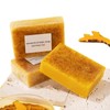 2PCS Jabón Turmeric Soap, Jabón suave de cúrcuma y limón