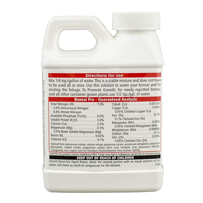 Dyna-Gro BON-008 Bonsai-Pro Liquid Plant Food, White, 8 oz. (2-(Pack))