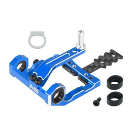 Nexxspeed 98-102mm Square Motor Mount (Blue) - Kyosho Mini-Z MR03