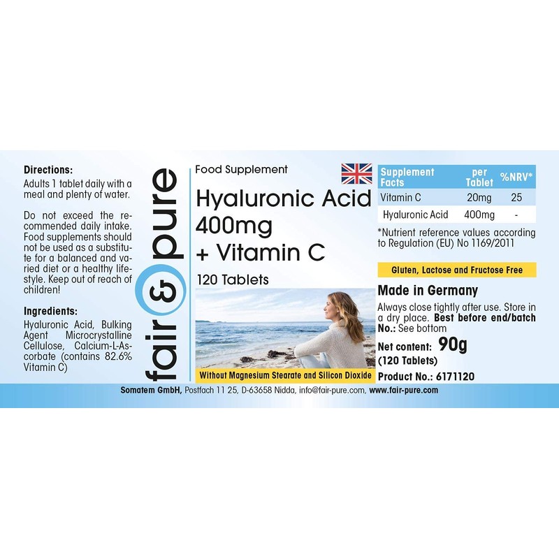 Fair & Pure® - Hyaluronic Acid Tablets 400 mg with