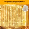 HOLITS Fairy Curtain Lights Upgraded 100% Tangle-Free Warm White USB