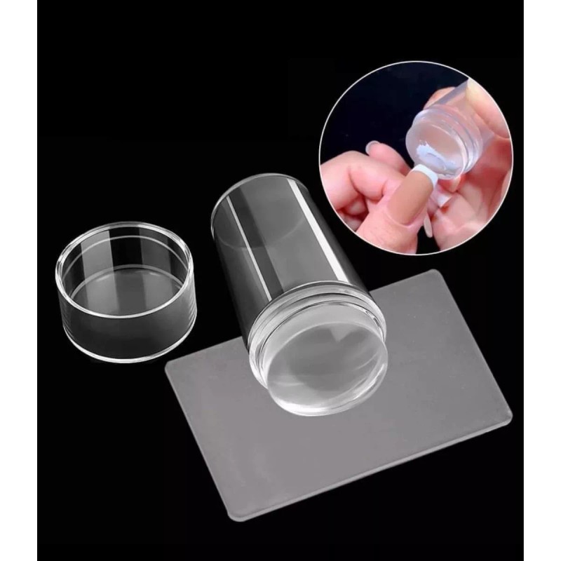 Studio Nails Sello Estampador Para Uñas Con Tapa Y Placa