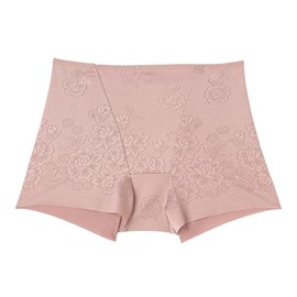 Atsugi 80354N 80354N Women's Inner Wear, Floral Jacquard Hem Shorts, Half Length, Tummy Control, Glossy, grace wine, L