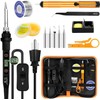 Soldering Iron Kit 80W LCD Adjustable Temperature 180-520℃ Solder Kit
