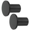 SAYAYO Modern Black Coat Hooks Wall Mounted, Towel Hooks for