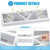 Yaocom 2 Pack Baseboard Register Vent 24 Inch Duct Opening
