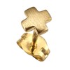 Men's Earrings Gold 585 Cross Stud Earrings for Men 14