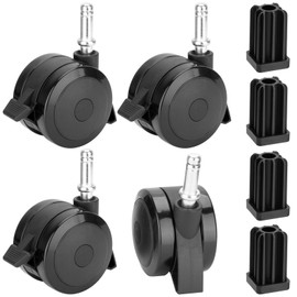 70360 Grill Locking Caster Wheels with Insert Kit Replacement Parts for Weber Spirit Series 2009-2012, Genesis Series 2007-2011, and Summit Series Gas Grills 2007-2011,Set of 4