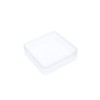 Goodma 4 Pieces Square Empty Mini Clear Plastic Organizer Storage
