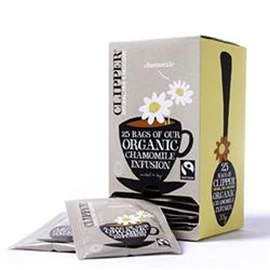 Clipper Fairtrade Organic Chamomile Tea Envelopes String & Tag Pack 25 Ref A07402