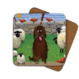 Ewe're A Big Softee Coaster by Thomas Joseph - Funny Sheep
