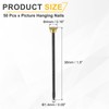 sourcing map 50Pcs Picture Hanging Nails, 1.4 x 38mm Iron
