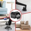 Floor Protector Castor Cups for Wooden Floors, Laminate, Linoleum Flooring,