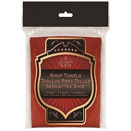 S.M. Arnold 85-760 Shop Towel, 1 Pack (12 X 14 in, Red, Cotton)