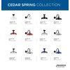 Progress Lighting Cedar Springs Collection 1-Light Farmhouse Outdoor Semi-Flush Mount