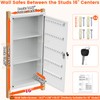 29.53" Tall White Wall Safes Between 16" Studs | 33%