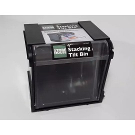STOREHOUSE Tilt Bin Plastic Storage System Bin Black Drawer Holder (USA SELLER) SALE !!!!!!