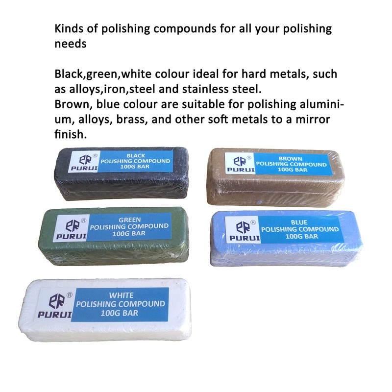 PURUI 11PC Metal Polishing Buffing Kit Use on 6" Bench