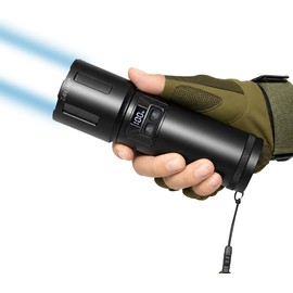 Linterna Recargable de Alta Potencia Táctica Militar USB, Súper Brillante 10000 Lúmenes, Lámpara LED con Tecnología Innovadora en la Cola para Emergencias, Camping, Exteriores y Aventuras