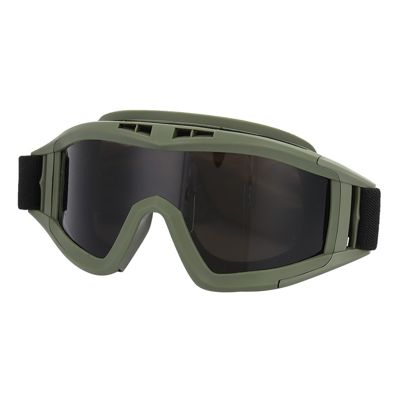 Goggles Paintball Ski AntiDust AntiFog Eye Protection Glasses(army Green)