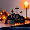 Venshy He is Risen Metal Empty Tomb Scene, Easter Decoration,