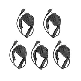 5 Pack MH-450S MH-360S Remote Speaker Microphone Shoulder Speaker Mic for Two Way Radio VX 354 VX300 VX350 VX351 VX261 VX210 VX228 VX230 VX400 VX410 VX417 VX418 VX420 VX424 VX427 VX428 Walkie Talkie