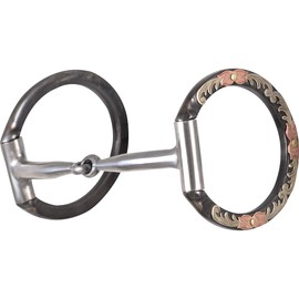 Classic Equine Tool Box Bit Series, Snaffle D-Ring, 3", Single Joint Smooth Bar