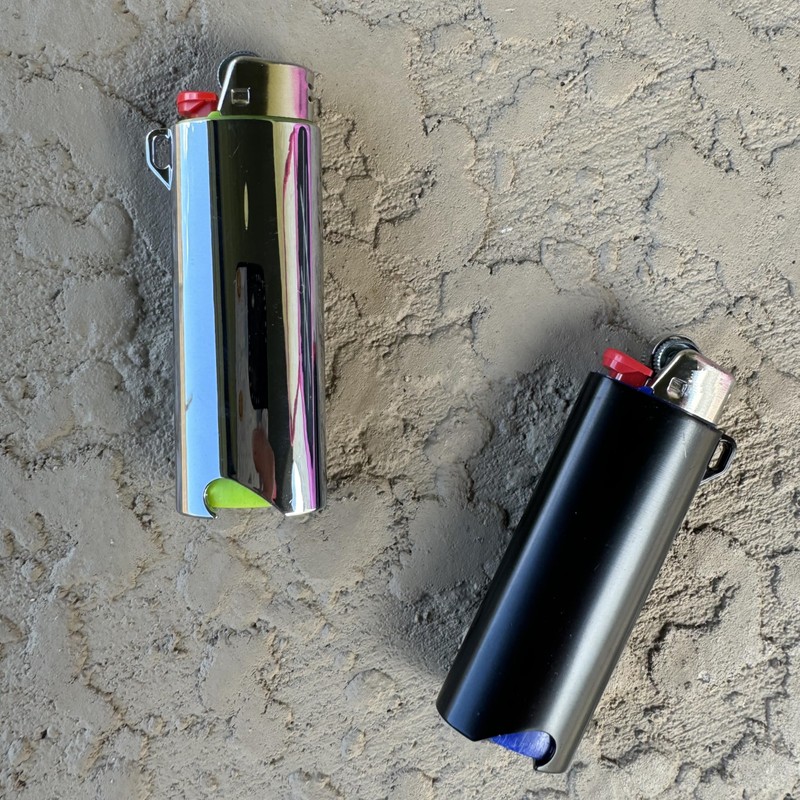 Metal Lighter Case Fits BIC with Bottle Opener Standard Full