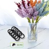 100PCS Hair Ties no Damage - Black Rubber Bands for