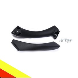 POETRYXIAO Door Handle Interior Replacement Kit with Inner Handle and Handle Cover Compatible with 3 Series E90 E91 E92 E93 316 318 320 325 328 330 335 (Black, Left)