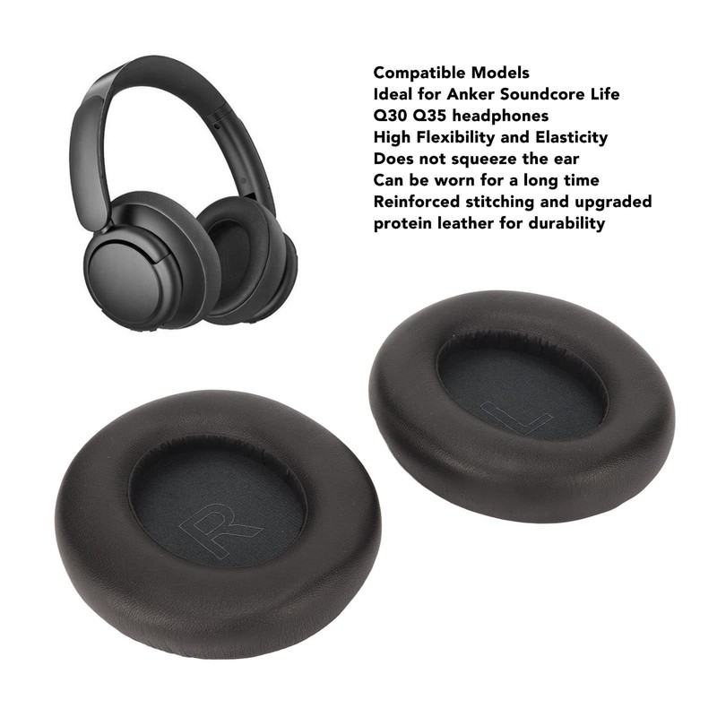 Headphones Replacement Ear Pads, Protein Leather Replacement Headset Ear Cushions
