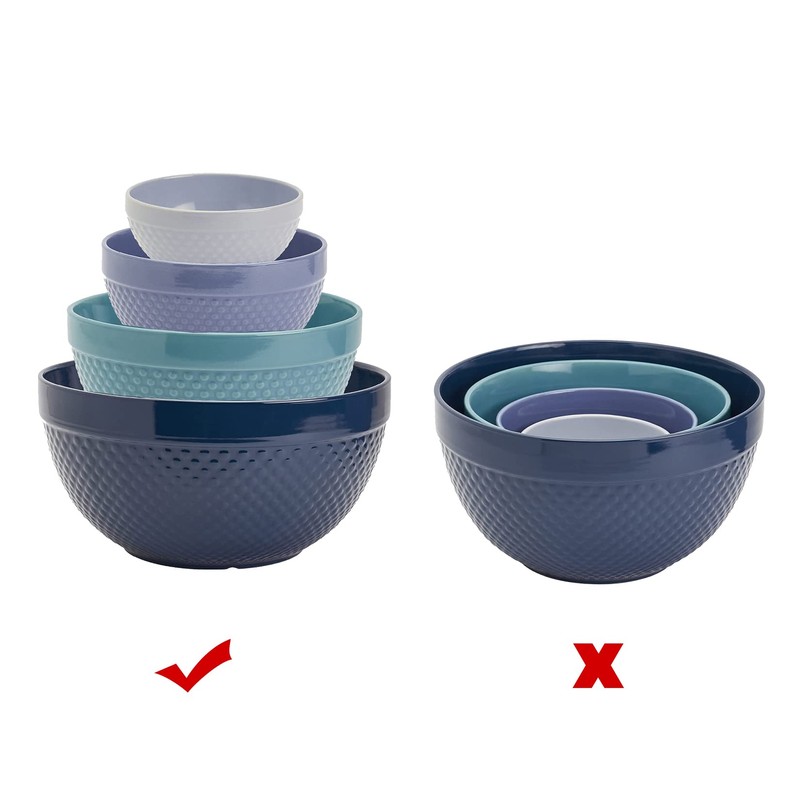 4pcs Display Stands for Pyrex Mixed Cinderella Bowls, Stacker Stacking