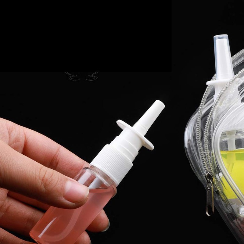 12 Pieces 30 ml Empty Plastic Nasal Spray Bottles Refillable