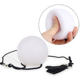 OFKPO One Pair LED Glow POI Juggling Thrown Balls PVC Colorful Ball for Indoor or Outdoor Play