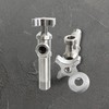 Stainless steel angle valve SUS304 stainless steel angle valve with pipe Control valve 60mm 3ea
